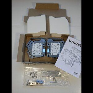 SET of 2 - Ikea UTRUSTA Hinge for Horizontal Door White - 902.657.36 - OPEN BOX